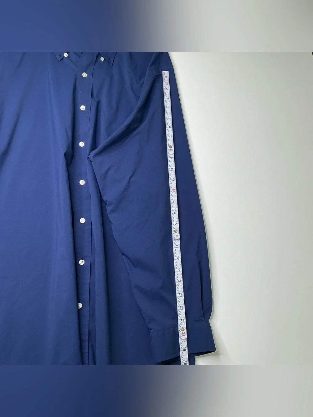Ralph Lauren Men’s Shirt Featherweight Twill 2XB Blue Button Down Long Sleeve